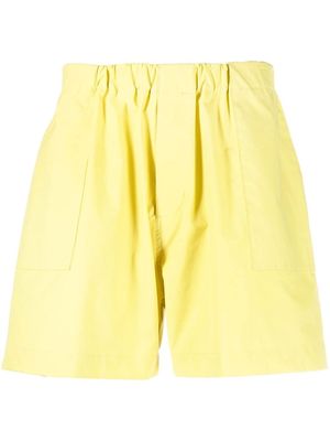 Mackintosh Captain elasticated waistband shorts - Yellow
