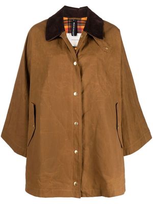 Mackintosh CORA waxed cotton field coat - Brown
