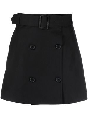 Mackintosh Corby belted mini skirt - Black