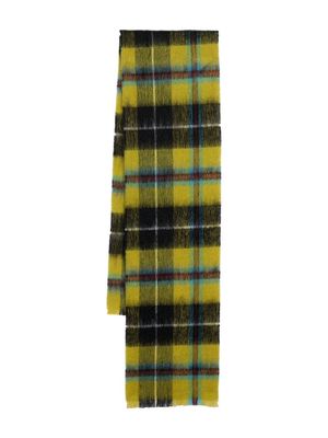 Mackintosh Cornish National check-pattern scarf - Yellow