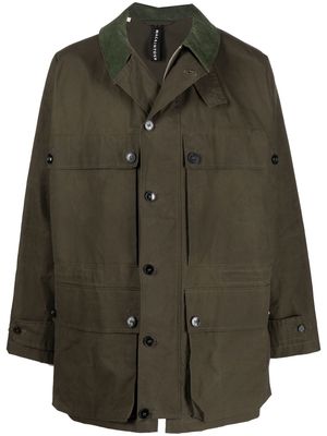 Mackintosh COUNTRY waxed cotton coat - Green