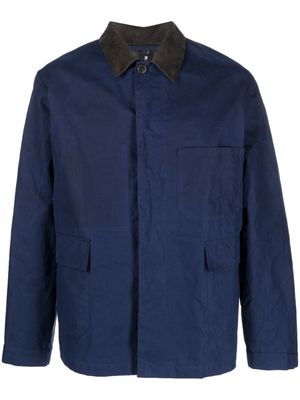 Mackintosh Drizzle waxed rain jacket - Blue