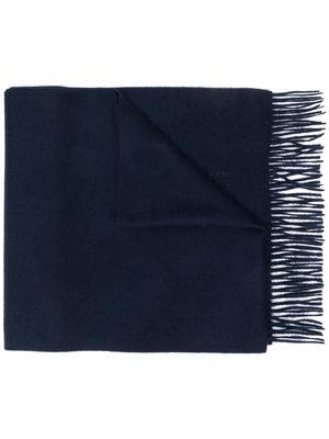 Mackintosh embroidered cashmere scarf - Blue