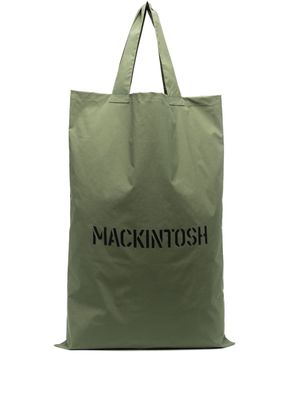 Mackintosh Empoli oversized logo-print tote bag - Green