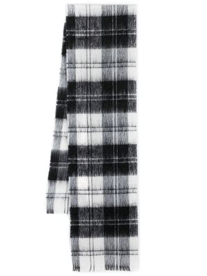 Mackintosh Erskine check-pattern scarf - Black