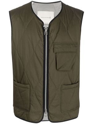 Mackintosh GENERAL quilted gilet - Green