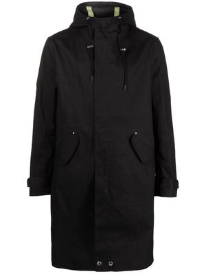 Mackintosh Granish cotton hooded coat - Black