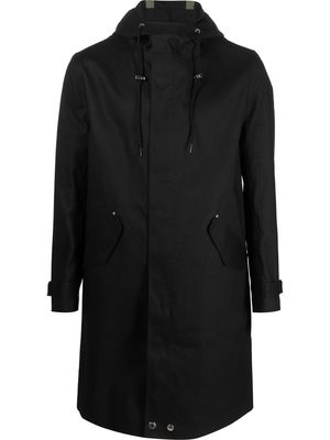 Mackintosh hooded mid-length raincoat - Black