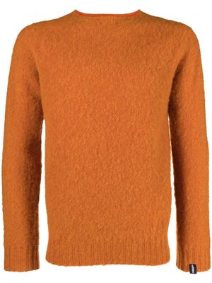 Mackintosh Hutchins crew-neck wool sweater - Orange