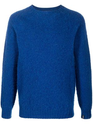 Mackintosh HUTCHINS wool crew-neck jumper - Blue