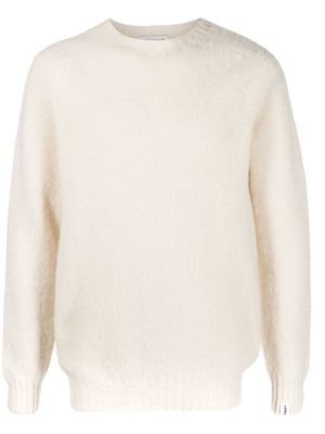 Mackintosh HUTCHINS wool crew-neck jumper - White