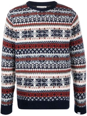 Mackintosh IMPULSE Fair Isle knit jumper - Blue