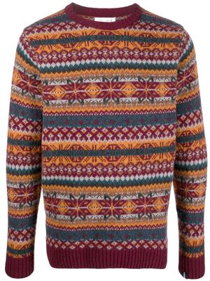Mackintosh IMPULSE Fair Isle knit jumper - Neutrals