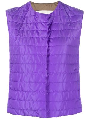 Mackintosh ISABEL collarless liner vest - Purple