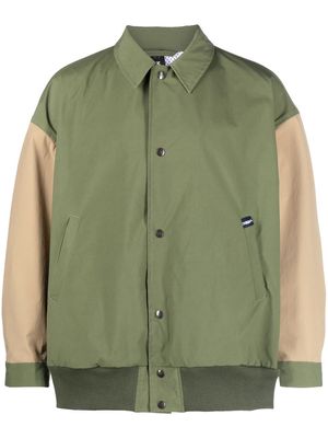 Mackintosh Jets colour-block bomber jacket - Green