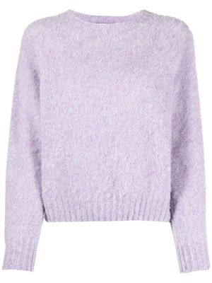 Mackintosh KENNEDI wool crew-neck jumper - Purple