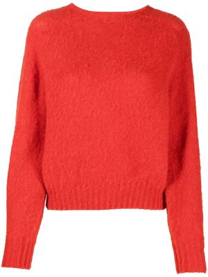 Mackintosh KENNEDI wool crew-neck jumper - Red