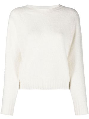 Mackintosh KENNEDI wool crew-neck jumper - White