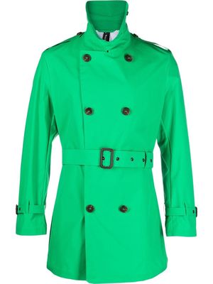 Mackintosh KINGS double-breasted short coat - Green