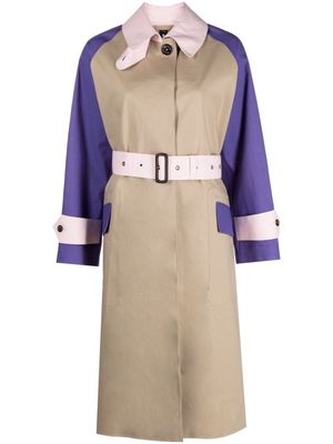 Mackintosh Knightwoods panelled trench coat - Neutrals