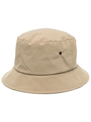 Mackintosh logo-patch bucket hat - Neutrals