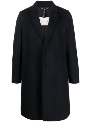 Mackintosh NEW STANLEY Navy Wool & Cashmere Coat - Blue
