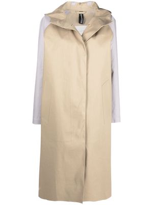 Mackintosh ORLA bonded cotton hooded coat - Brown