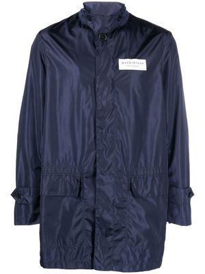 Mackintosh packable button-up shirt jacket - Blue