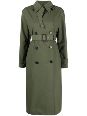 Mackintosh Polly double-breasted trench coat - Green