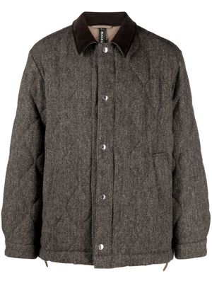Mackintosh quilted wool jacket - Brown