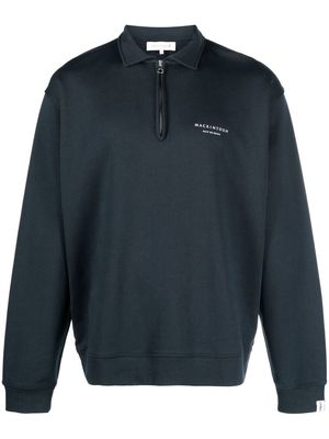 Mackintosh RAIN SHINE logo-print sweatshirt - NAVY