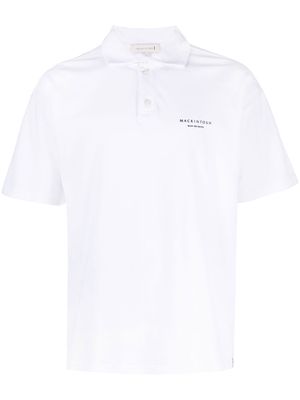 Mackintosh RAIN SHINE polo shirt - White