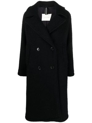 Mackintosh ROBINA Navy Virgin Wool Blend Double Breasted Coat - Black