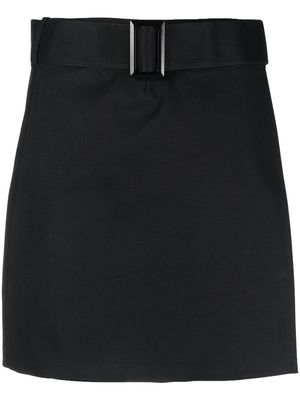 Mackintosh SEEMA bonded cotton skirt - Black