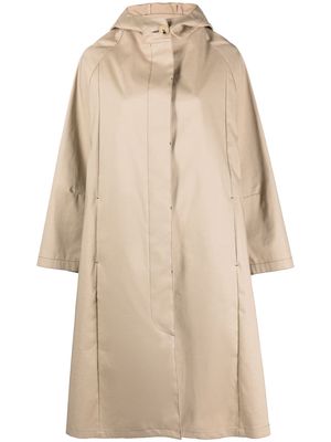 Mackintosh single-breasted hooded coat - Neutrals