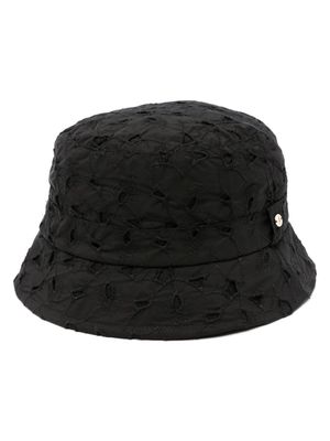 Mackintosh Skie embroidered bucket hat - Black