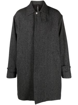 Mackintosh Soho herringbone wool coat - Grey