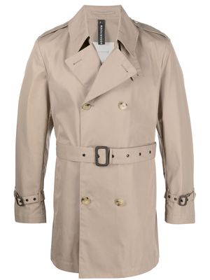 Mackintosh ST JOHN gabardine short trench coat - Neutrals
