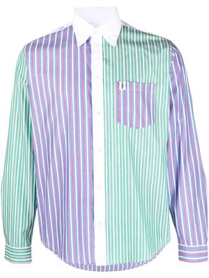 Mackintosh striped long-sleeved shirt - Blue