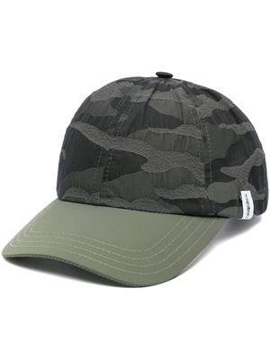 Mackintosh Tipping camouflage print baseball hat - Black