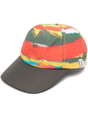 Mackintosh TIPPING Pop Camo-pattern baseball cap - Green