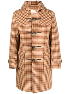 Mackintosh Weir checked wool duffle coat - Neutrals