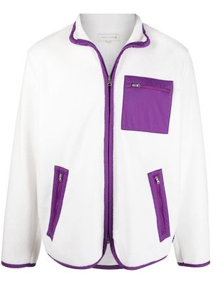 Mackintosh White Zip-Up Fleece Jacket