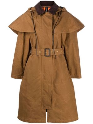 Mackintosh WILMA waxed cotton coat - Brown