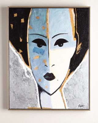 "Madame X Blue" Giclee on Canvas Wall Art