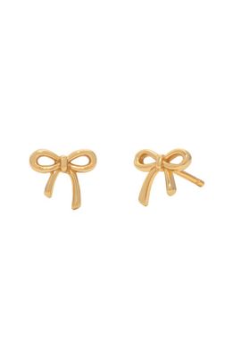 MADE BY MARY Bow Stud Earrings in Gold 