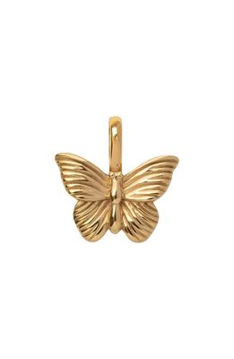 MADE BY MARY Butterfly Charm Pendant in Gold 