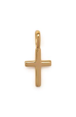 MADE BY MARY Cross Charm Pendant in Gold 