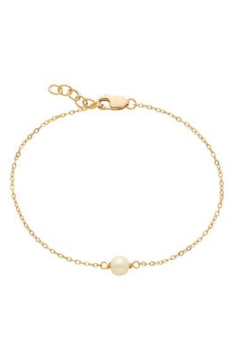 MADE BY MARY Freshwater Pearl Bracelet in Gold