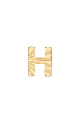 MADE BY MARY Initial Single Stud Earring in Gold - H